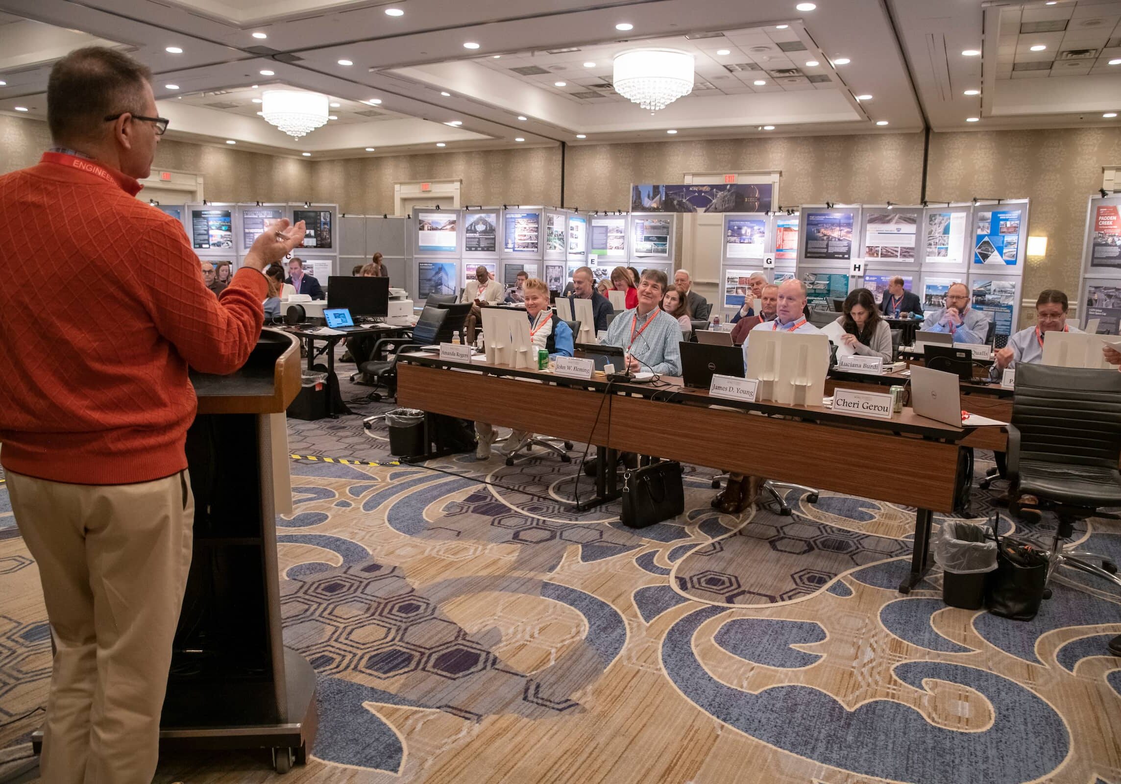 speaker in front of audiences during an ACEC Event