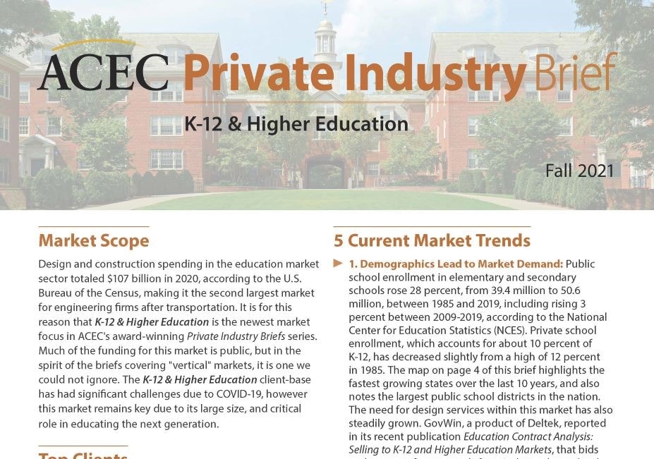 ACEC Private Industry brief cover